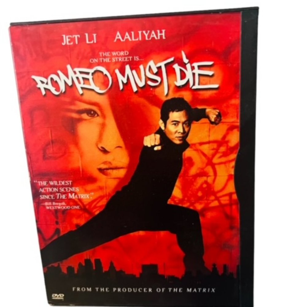DVD Movie Vtg Romeo Must Die Jet Li Aaliyah Kung Fu Martial Arts 2000 DMX rap